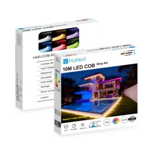 IP67 RGB CCT LED COB Strip Kit 10m